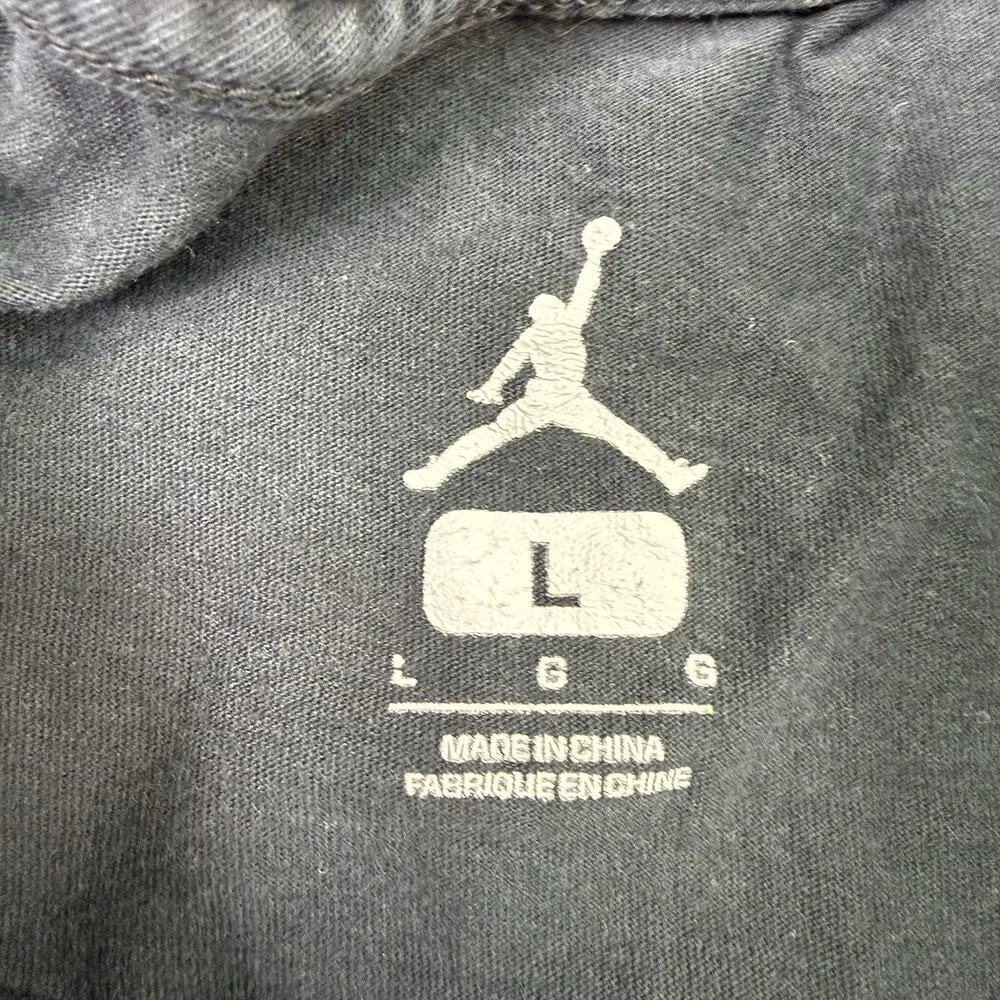 Nike Air Jordan Flight Club Shirt Mens Large Black Red Jumpman Graphic Tee L